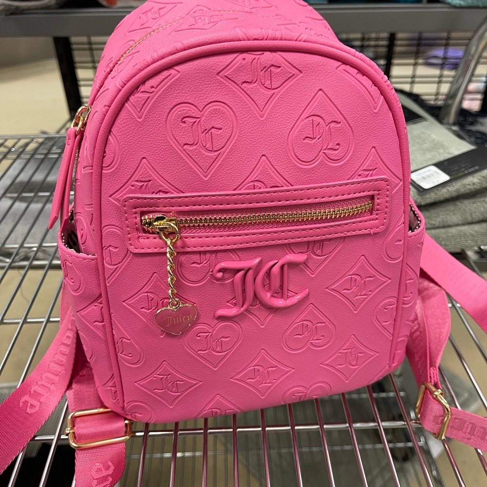 Juicy Couture Pink Embossed Backpack